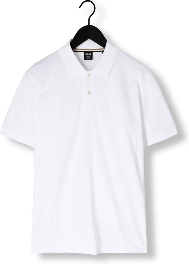 Hugo Boss Witte Pallas Pique Sportieve Poloshirt White Heren - Foto 2