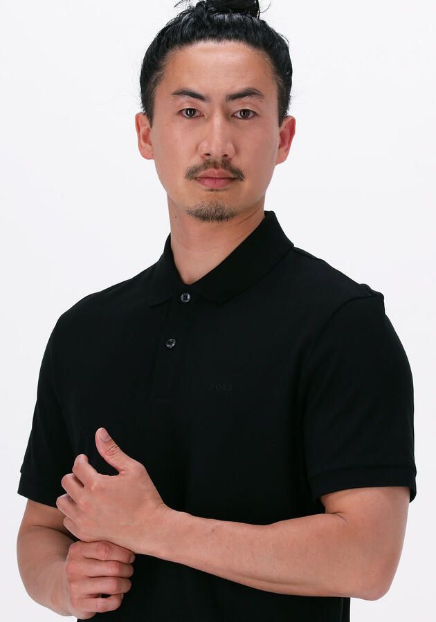 Hugo Boss Biologisch Logo Polo Shirt Black Heren - Foto 5