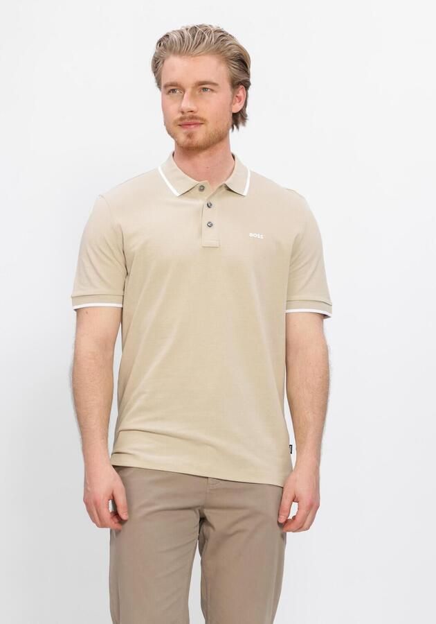 BOSS BLACK Heren Polo's & T-shirts Parlay 190 Beige