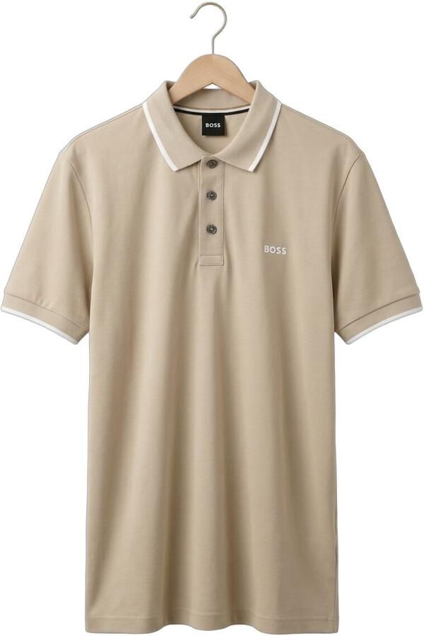 BOSS BLACK Heren Polo's & T-shirts Parlay 190 Beige - Foto 4