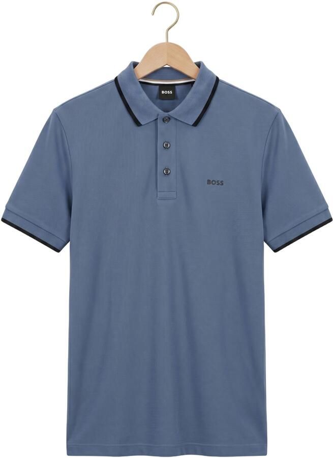 BOSS BLACK Heren Polo's & T-shirts Parlay 190 Blauw - Foto 2