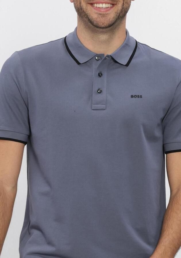BOSS BLACK Heren Polo's & T-shirts Parlay 190 Blauw - Foto 4