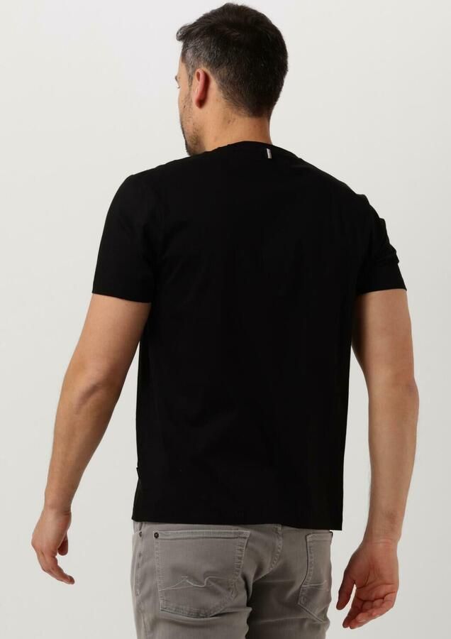 Boss Zwarte korte mouw mercerized katoenen T-shirt Black Heren - Foto 2