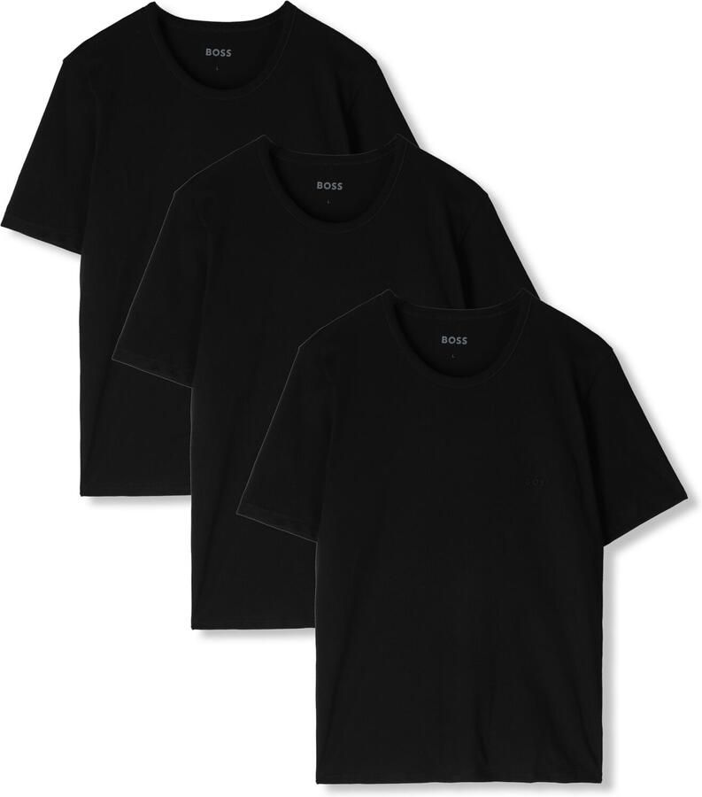 Boss T-shirt met labelstitching in een set van 3 stuks model 'Classic'