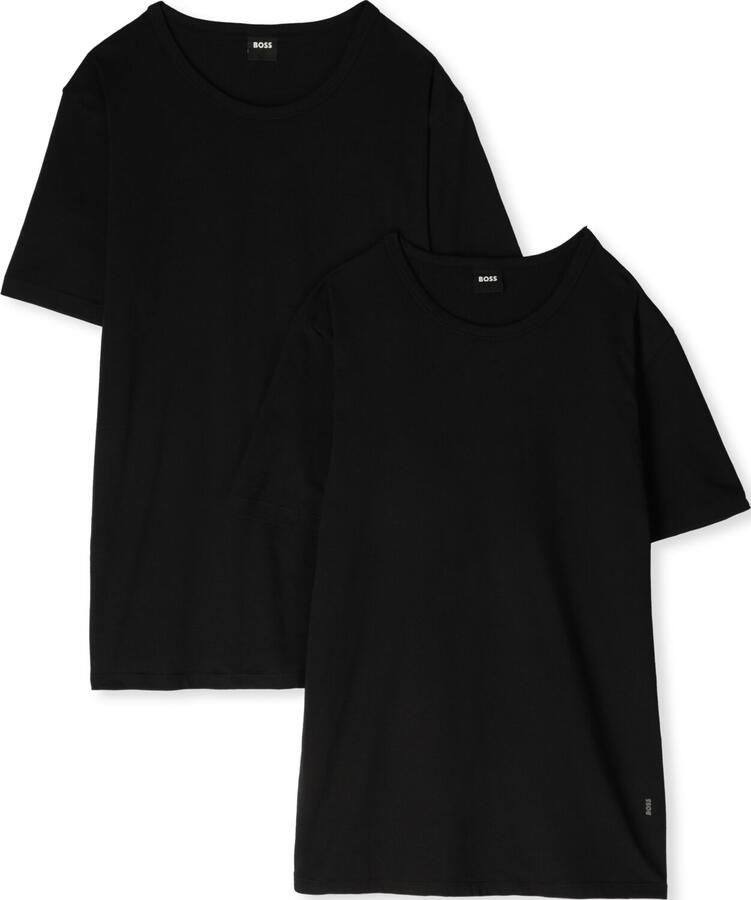 BOSS BLACK Heren Polo's & T-shirts Tshirtrn 2p Modern Zwart