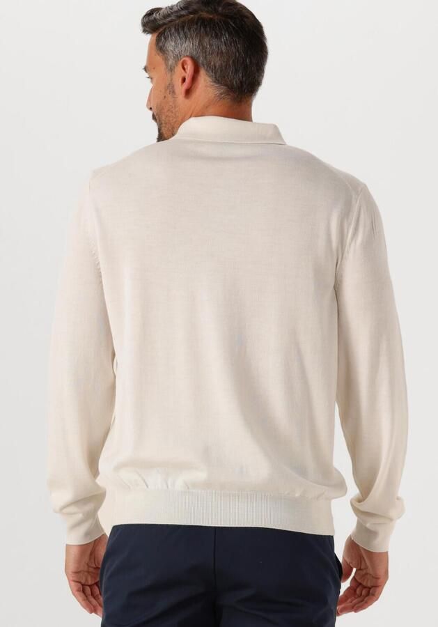 Hugo Boss Lange Mouw Witte Polo Trui van Maagdelijke Wol White Heren - Foto 2