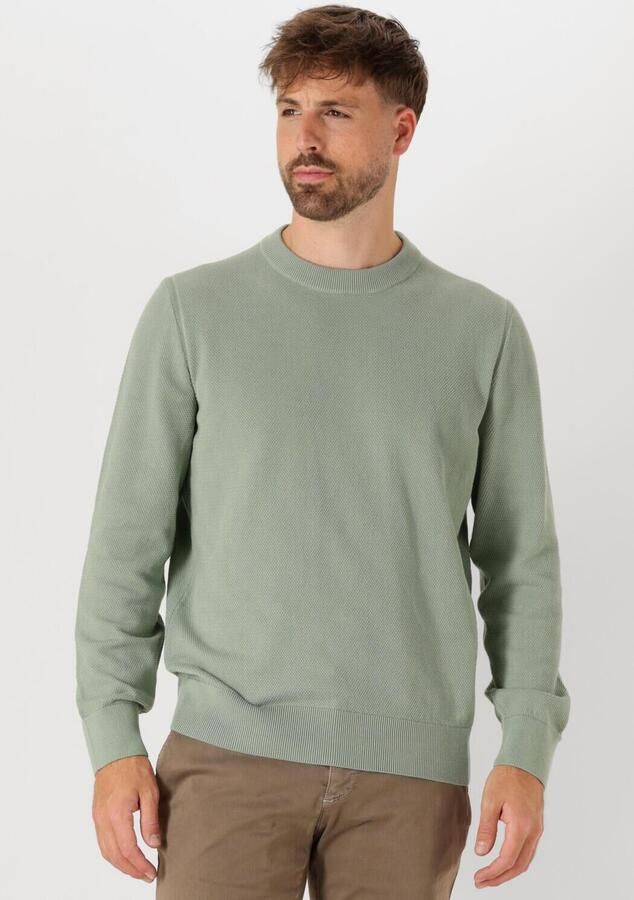 Boss Black Groene Katoenen Trui Ecaio-P Green Heren - Foto 4