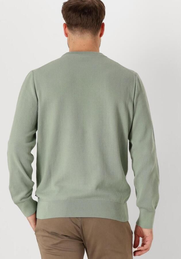 Boss Black Groene Katoenen Trui Ecaio-P Green Heren