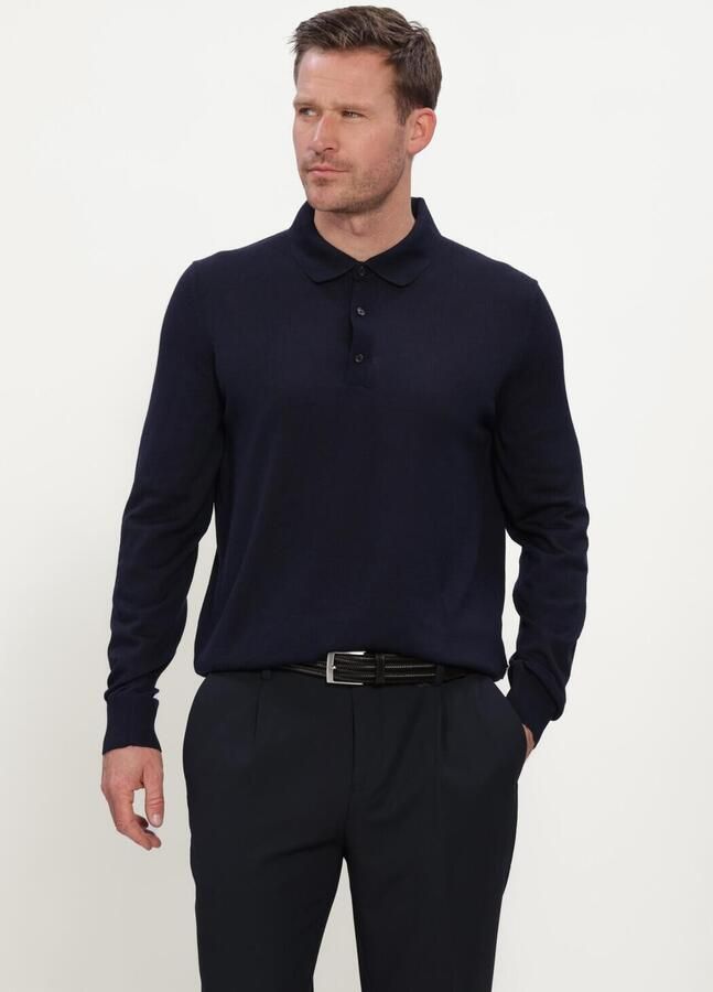 Boss Regular Fit poloshirt van zuivere scheerwol model 'Lancione'