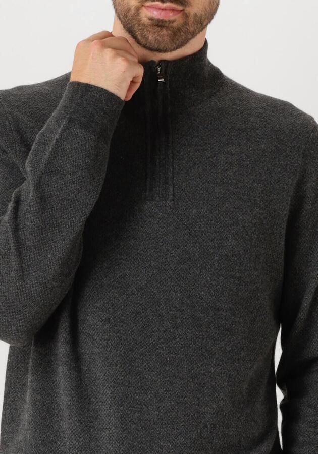 Boss Regular fit schipperstrui van een mix van scheerwol en katoen model 'HETTORE' - Foto 2