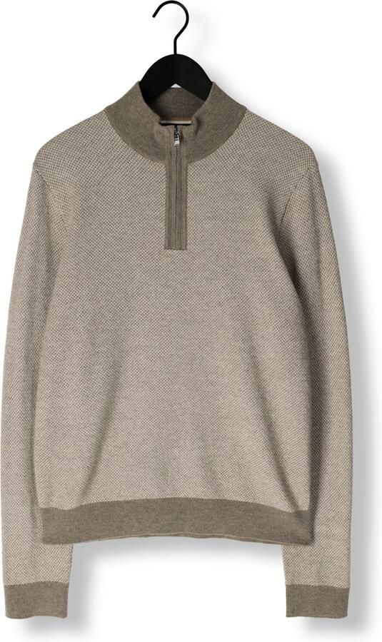 Boss Regular fit schipperstrui van een mix van scheerwol en katoen model 'HETTORE' - Foto 3