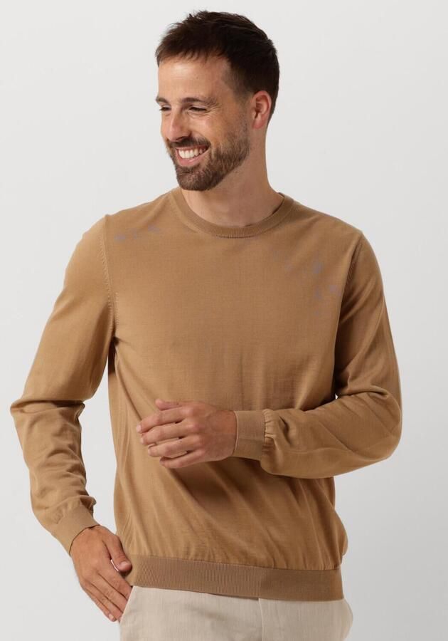 Boss Wollen pullover van scheerwol met labeldetail model 'Leno' - Foto 4