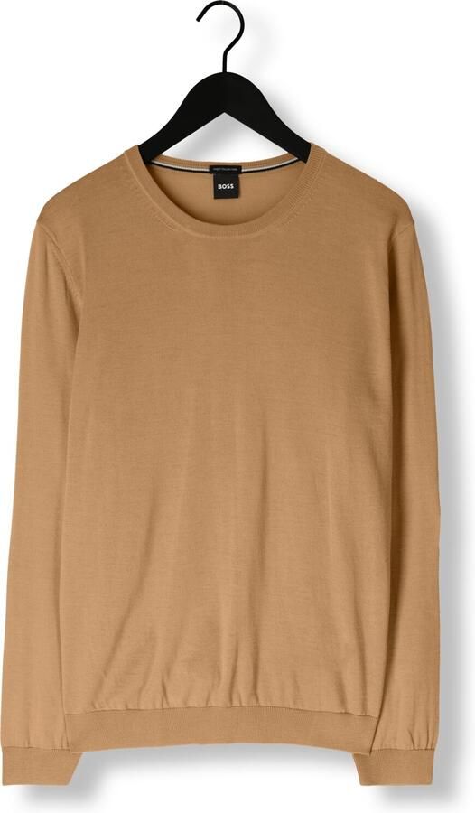 Boss Wollen pullover van scheerwol met labeldetail model 'Leno' - Foto 3