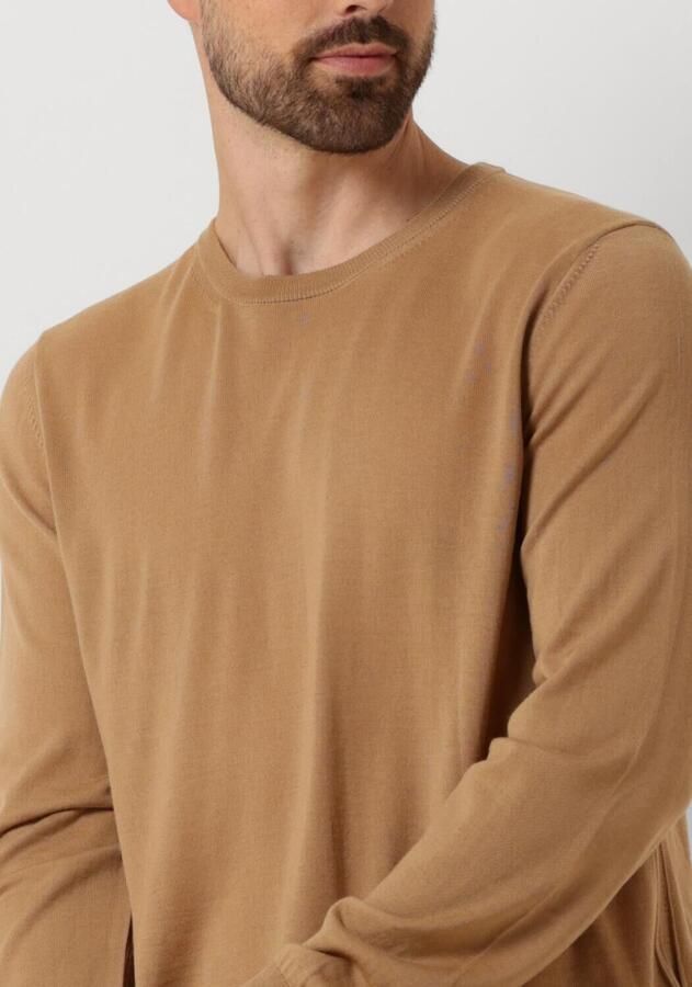 Boss Wollen pullover van scheerwol met labeldetail model 'Leno'