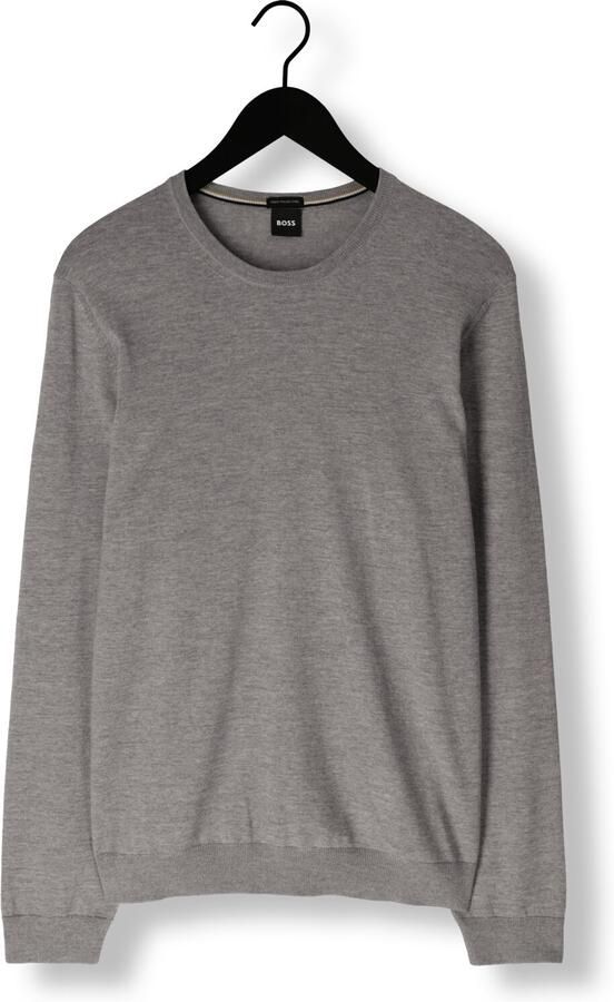 Hugo Boss Elastische Wollen Pullover Slim-Fit Modern Gray Heren - Foto 3
