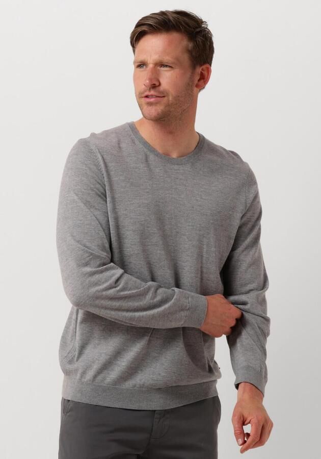 Hugo Boss Elastische Wollen Pullover Slim-Fit Modern Gray Heren - Foto 4