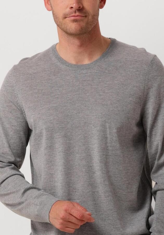 Hugo Boss Elastische Wollen Pullover Slim-Fit Modern Gray Heren - Foto 2