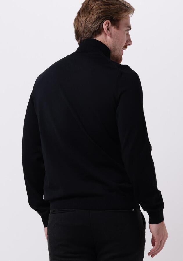 Hugo Boss Heren Slim Fit Coltrui met Hoge Kraag Black Heren