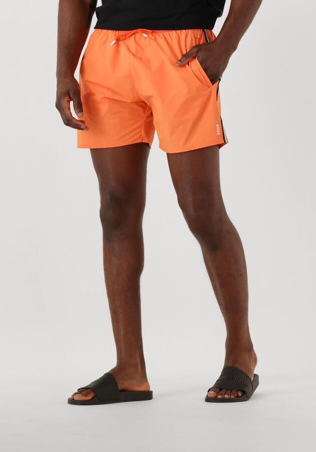 Boss Relaxed fit zwembroek met labelprint model 'Iconic' - Foto 4