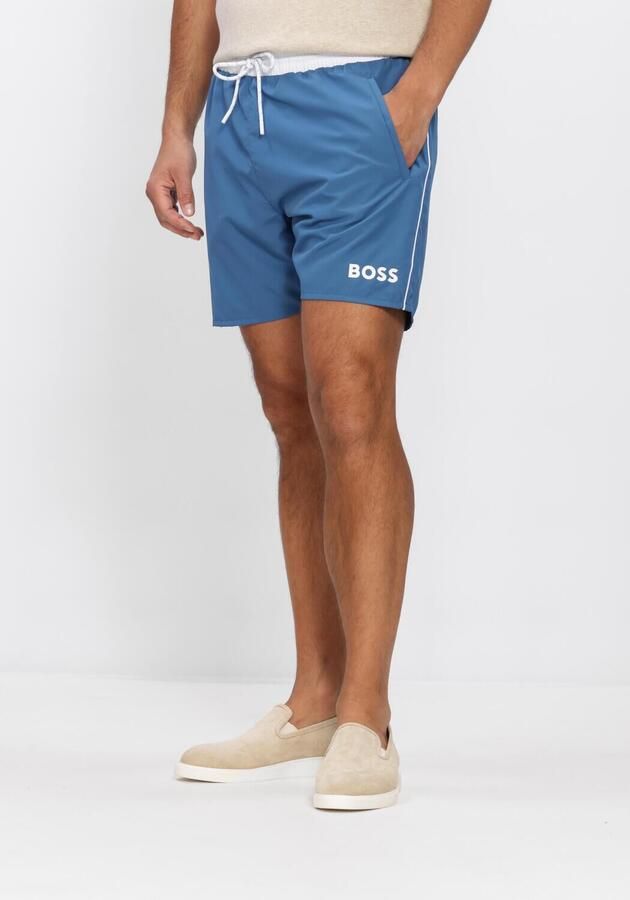 BOSS BLACK Heren Zwembroeken Starfish Blauw