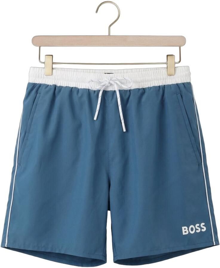 BOSS BLACK Heren Zwembroeken Starfish Blauw - Foto 2