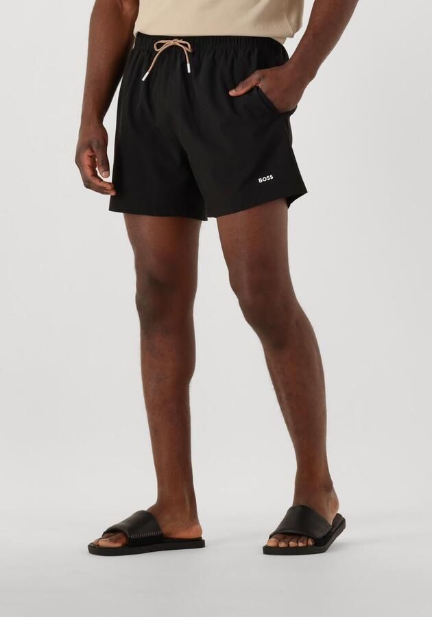 Boss Relaxed fit zwembroek met labelprint model 'Tio'
