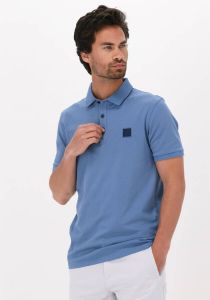 BOSS Casual slim fit polo Passenger open blue