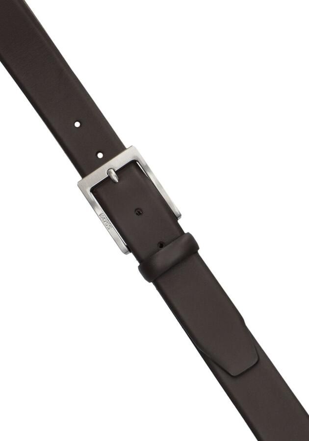 Boss Leren riem van nappaleer met logo-speldsluiting