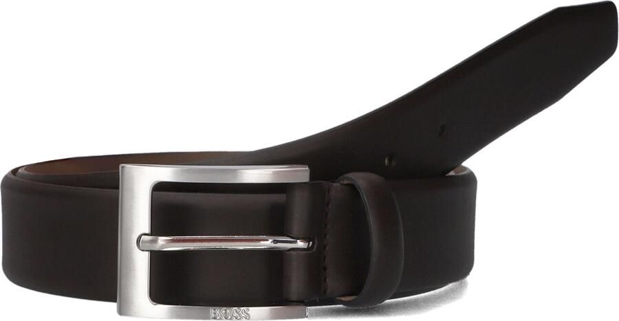 Boss Leren riem van nappaleer met logo-speldsluiting