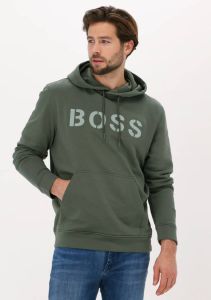 Hugo Boss Sweater met capuchon Wetry groen