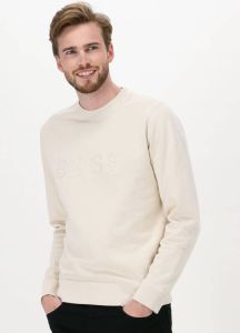 BOSS Casual sweater Welogo met logo ecru