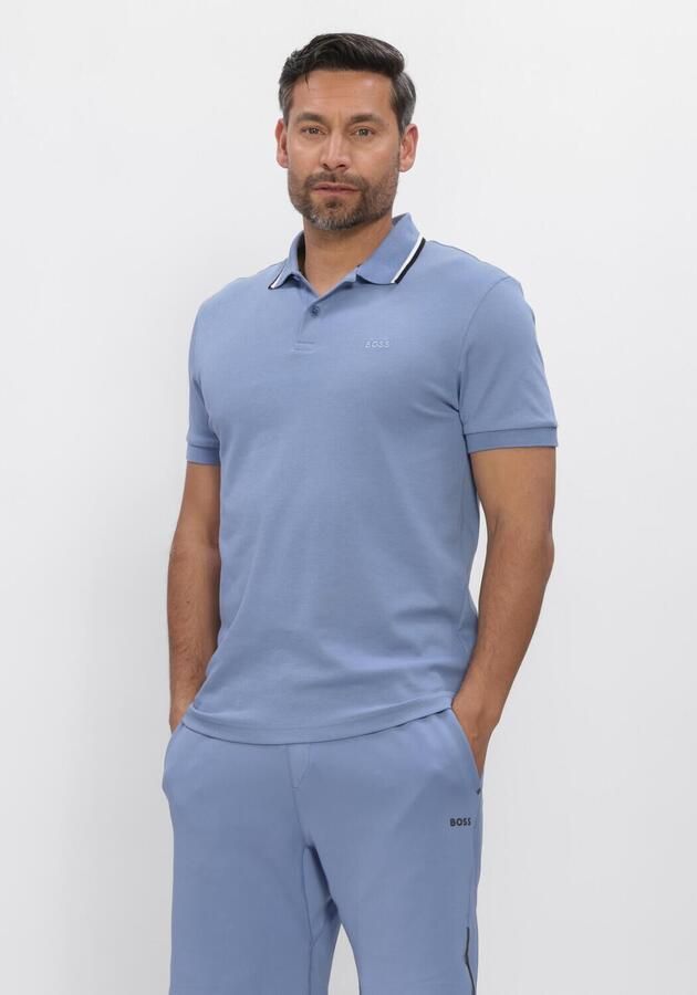 BOSS GREEN Heren Polo's & T-shirts Pl_join Paddy Lichtblauw
