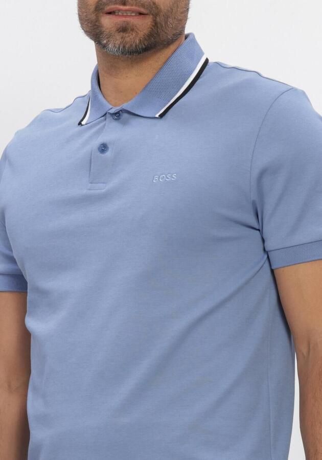 BOSS GREEN Heren Polo's & T-shirts Pl_join Paddy Lichtblauw - Foto 4