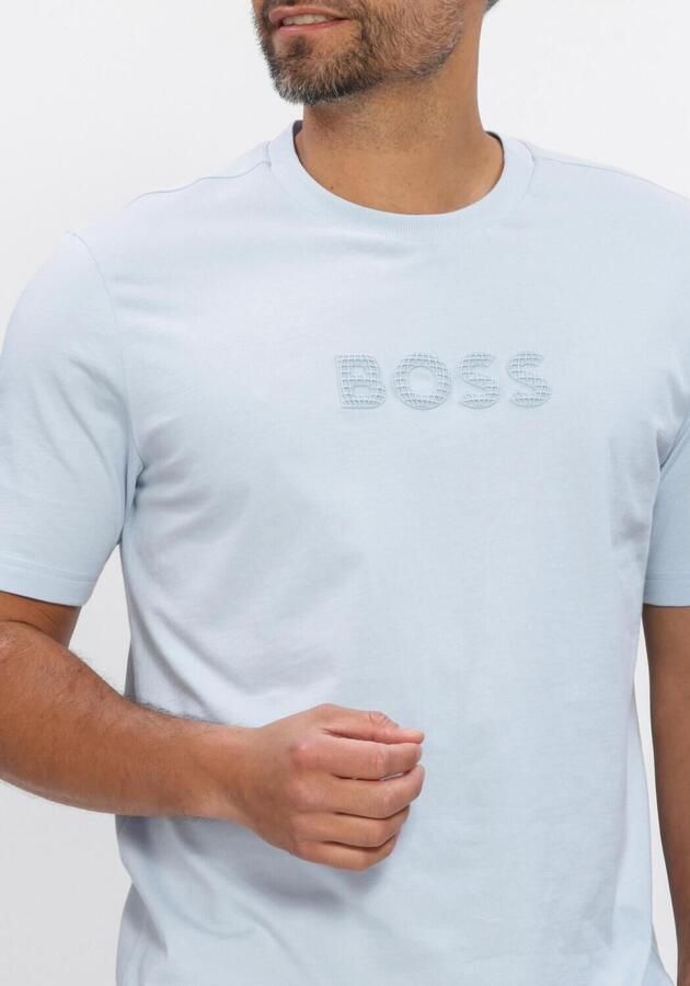 BOSS Green Regular fit T-shirt van puur katoen Model 'TS_TERRACE' - Foto 4