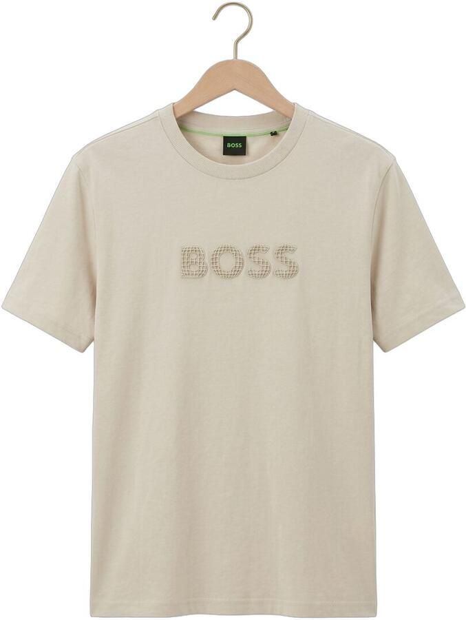 BOSS Green Regular fit T-shirt van puur katoen Model 'TS_TERRACE' - Foto 2