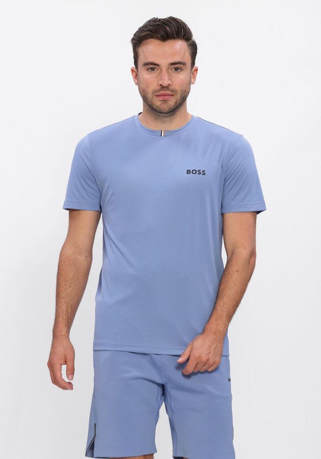 BOSS GREEN Heren Polo's & T-shirts Ts_toc Spin Training Lichtblauw