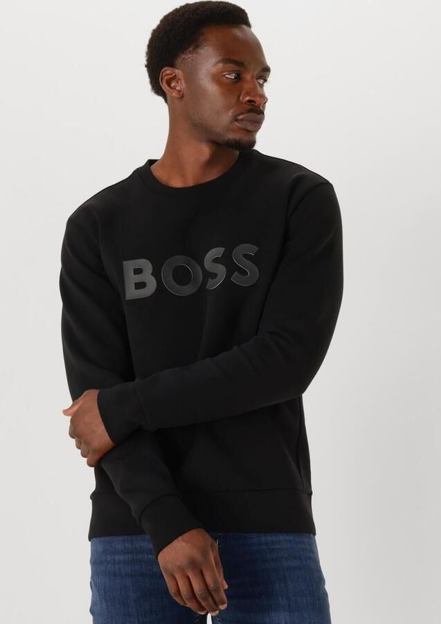 Hugo Boss Zwarte katoenen sweatshirt met lange mouwen Black Heren - Foto 4
