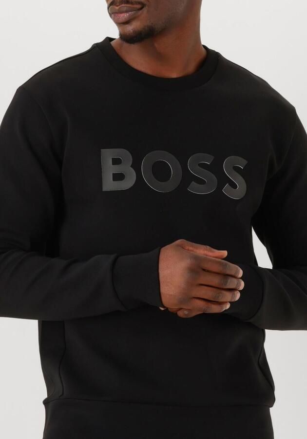 Hugo Boss Zwarte katoenen sweatshirt met lange mouwen Black Heren - Foto 2