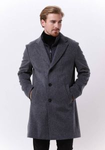 Hugo Boss Single-Breasted Coats Grijs Heren