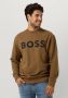 Hugo Boss Gedrukte sweatshirt met lange mouwen voor heren Brown Heren - Thumbnail 1