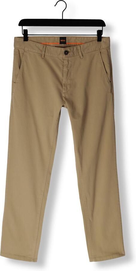 Boss Orange Slim Fit Chino in Satijn Stretch Beige Heren - Foto 3