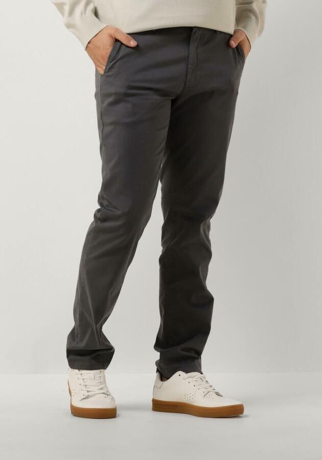 Boss Orange Slim Fit Satijnen Chino Broek Gray Heren - Foto 4