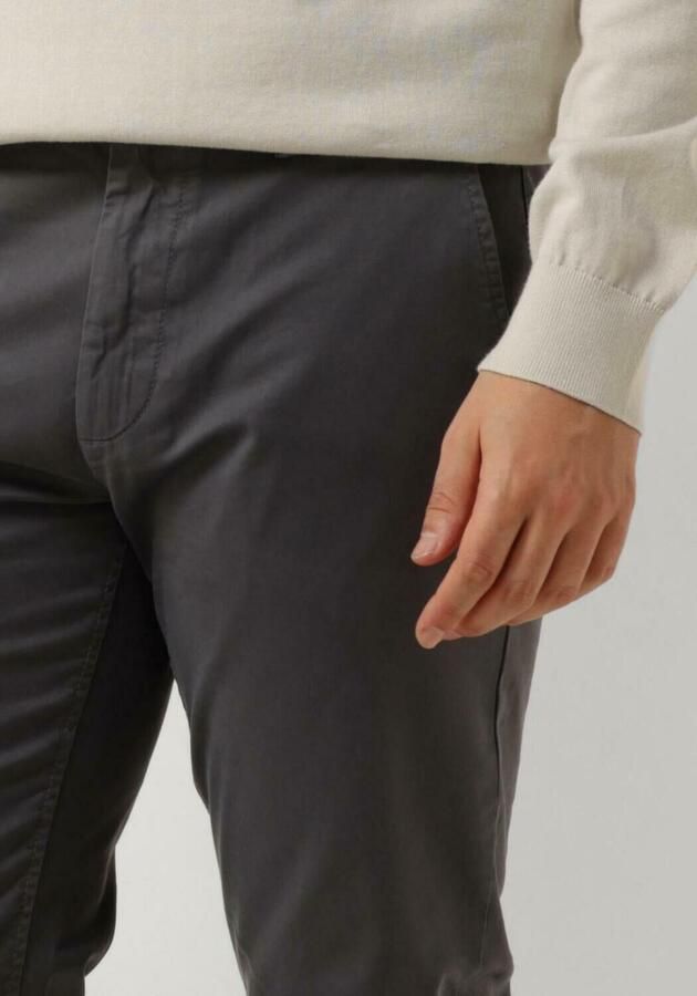 Boss Orange Slim Fit Satijnen Chino Broek Gray Heren - Foto 2