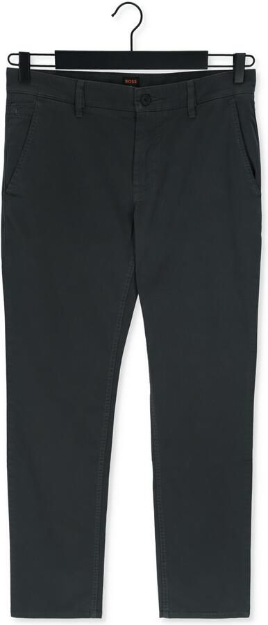 Hugo Boss katoenen broek grijs effen katoen met steekzakken - Foto 2