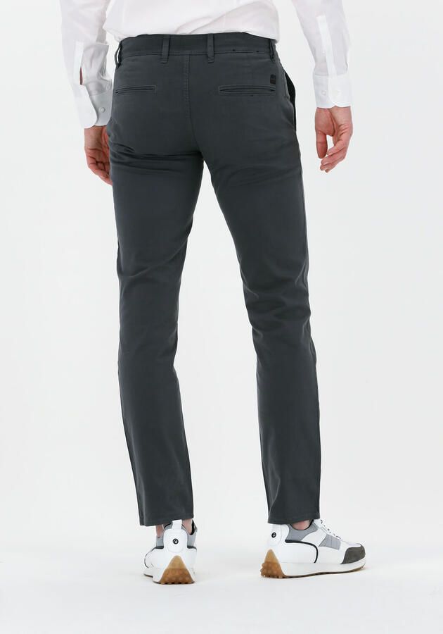 Hugo Boss katoenen broek grijs effen katoen met steekzakken
