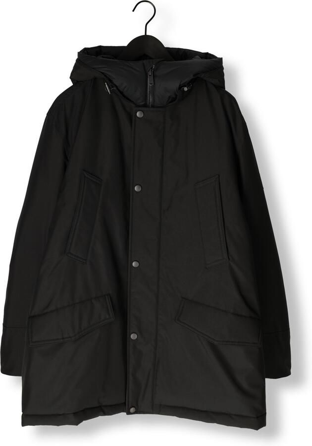 Boss Orange Parka Osiass relaxed fit met gewatteerde capuchon verdekte ritssluiting