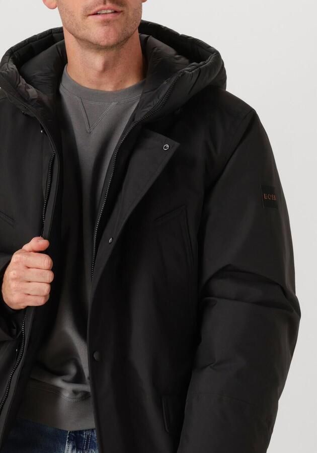 Boss Orange Parka Osiass relaxed fit met gewatteerde capuchon verdekte ritssluiting - Foto 3
