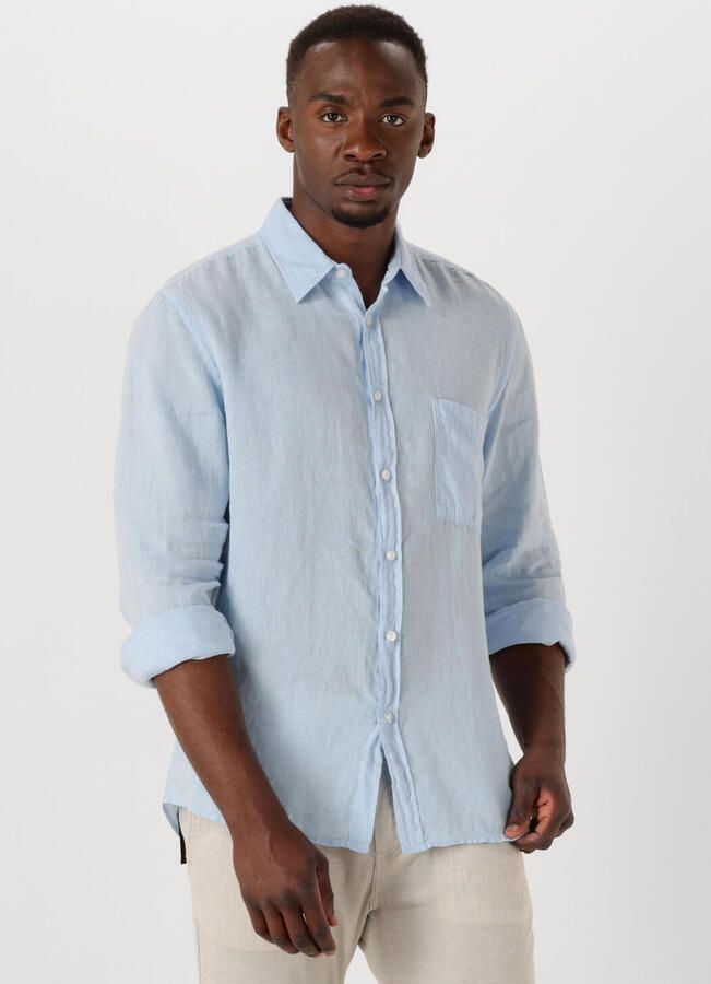 Boss Orange Regular fit linnen overhemd met borstzak model 'Relegant' - Foto 4