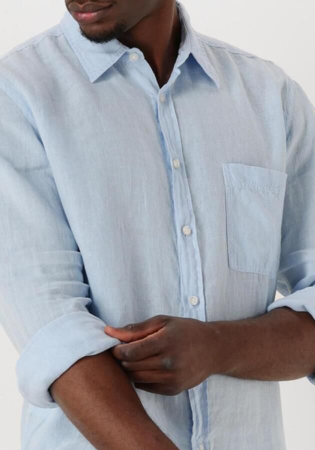 Boss Orange Regular fit linnen overhemd met borstzak model 'Relegant' - Foto 3