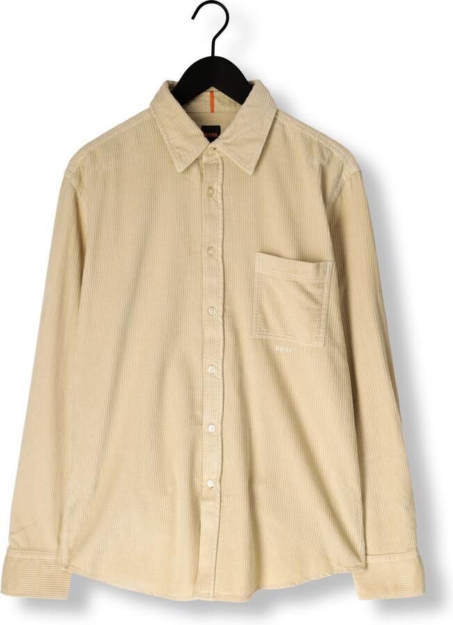 Boss Orange Overhemd met lange mouwen Relegant van corduroy regular fit kentkraag
